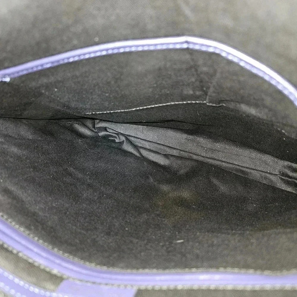 BCBG BCBGMAXAZRIA WOMEN BLUE/PURPLE TOTE 100% LEATHER TOP HANDLE SHOULDER BAG - Picture 6 of 10